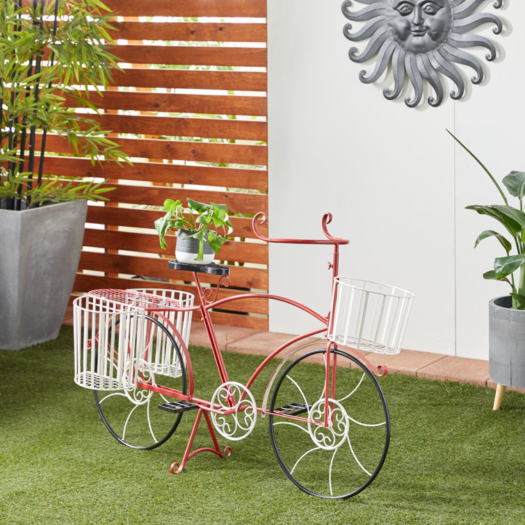 Cole & Grey Large Metal Bicycle Plant Stand Wayfair